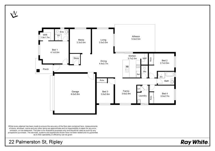 Floorplan of Homely house listing, 22 Palmerston Street, Ripley QLD 4306