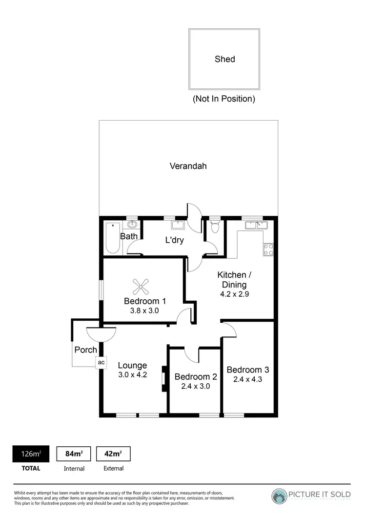 Floorplan of Homely house listing, 46 Mofflin Road, Elizabeth Grove SA 5112