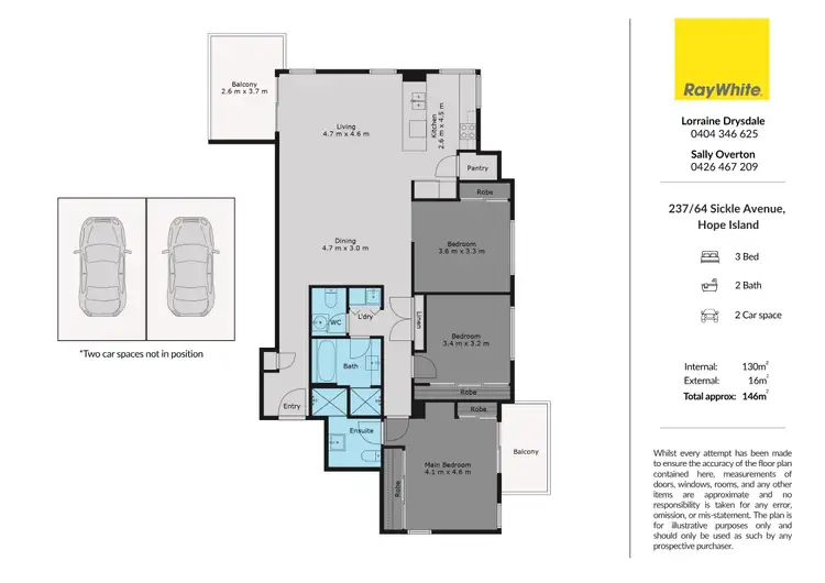 Floorplan of Homely apartment listing, 237/64 Sickle Avenue, Hope Island QLD 4212