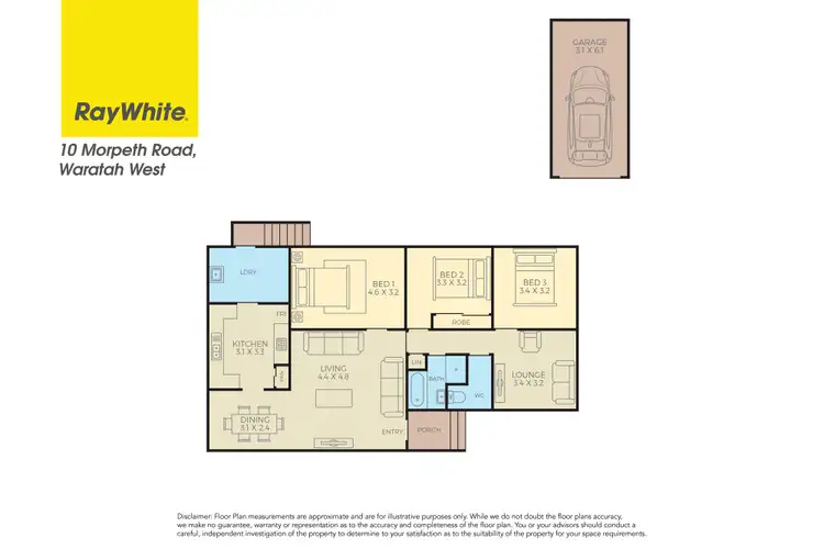 Floorplan of Homely house listing, 10 Morpeth Road, Waratah West NSW 2298