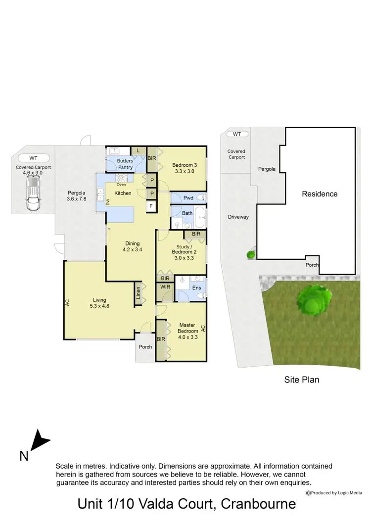 Floorplan of Homely townhouse listing, 1 & 2/10 Valda Court, Cranbourne VIC 3977