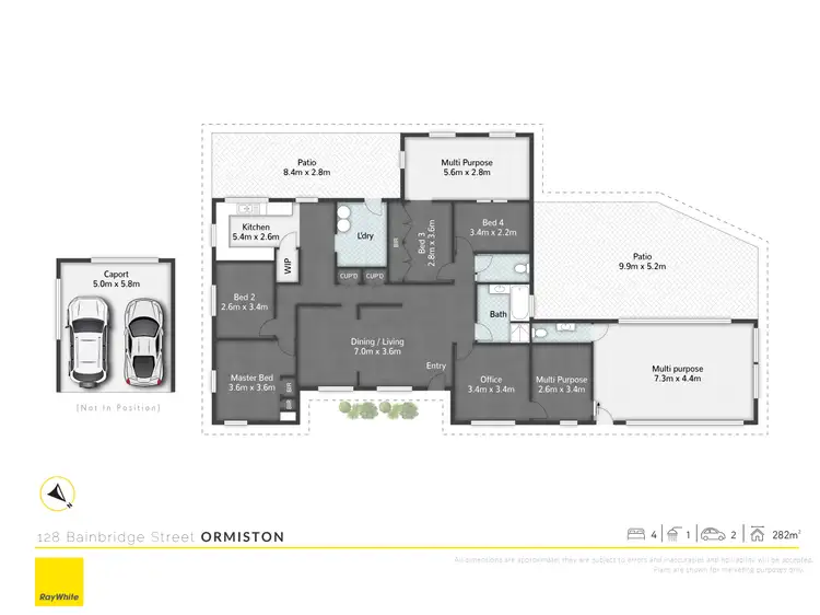 Floorplan of Homely house listing, 124A,126,128 Bainbridge Street, Ormiston QLD 4160