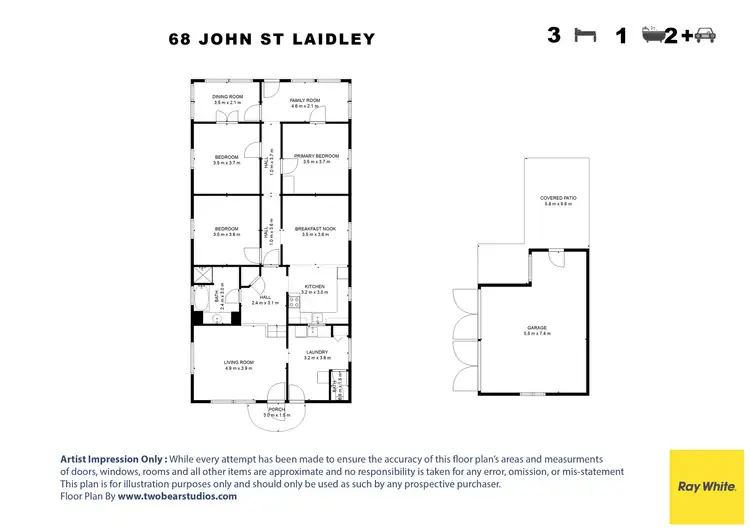 Floorplan of Homely house listing, 68 John Street North, Laidley QLD 4341