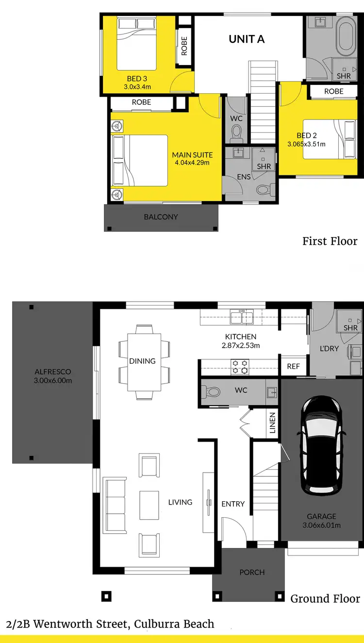 Floorplan of Homely house listing, 2/2B Wentworth Street, Culburra Beach NSW 2540