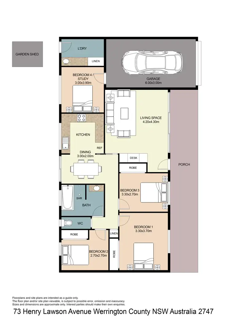 Floorplan of Homely house listing, 73 Henry Lawson Avenue, Werrington County NSW 2747