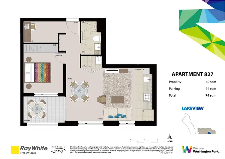 Floorplan of Homely apartment listing, 827/5 Vermont Crescent, Riverwood NSW 2210
