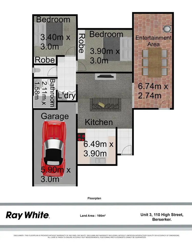 Floorplan of Homely unit listing, 3/110 High Street, Berserker QLD 4701