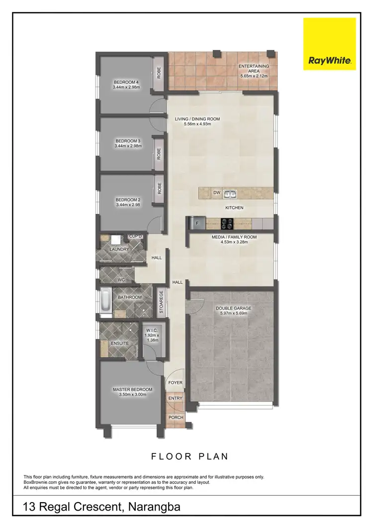 Floorplan of Homely house listing, 13 Regal Crescent, Narangba QLD 4504