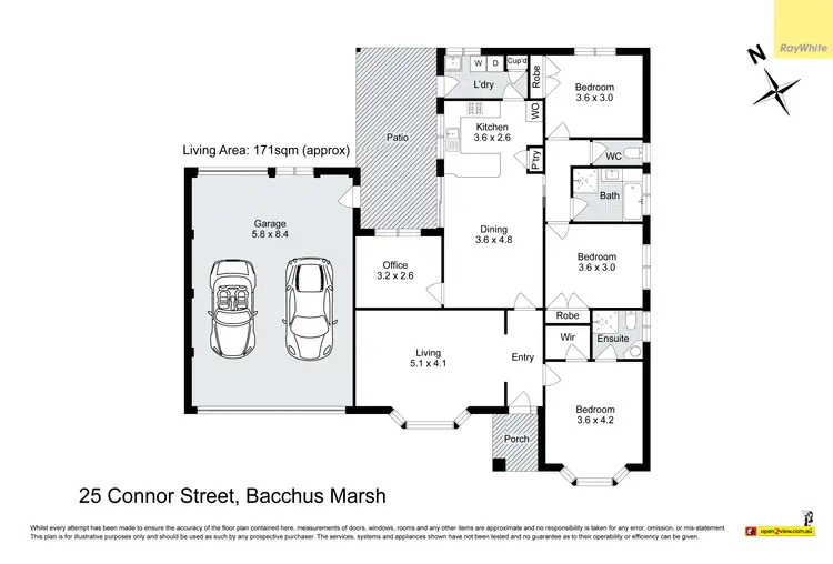 Floorplan of Homely house listing, 25 Connor Street, Bacchus Marsh VIC 3340