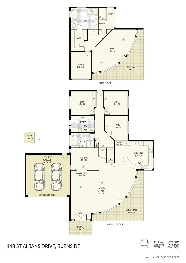 Floorplan of Homely house listing, 14B St Albans Drive, Burnside SA 5066