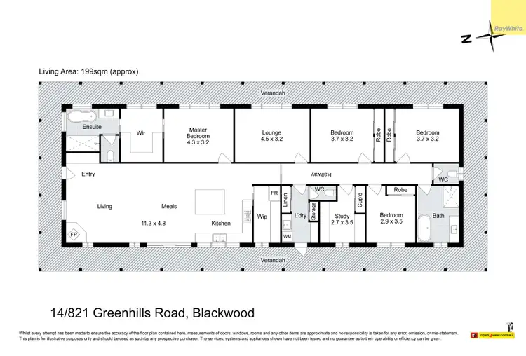 Floorplan of Homely house listing, 14/821 Greenhills Road, Blackwood VIC 3458