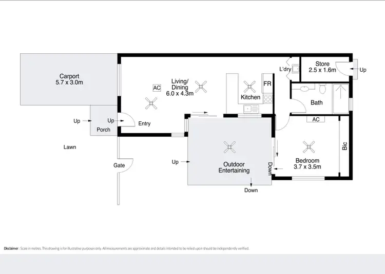Floorplan of Homely apartment listing, 11/1 Bernard Way, Cable Beach WA 6726