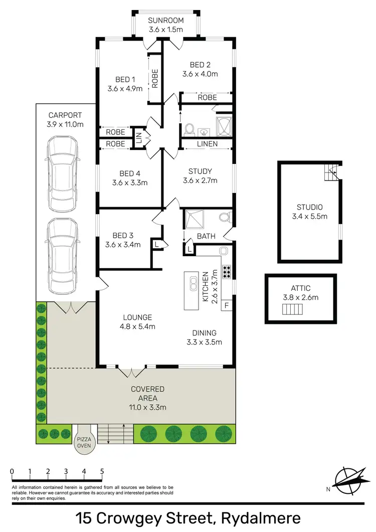 Floorplan of Homely house listing, 15 Crowgey Street, Rydalmere NSW 2116