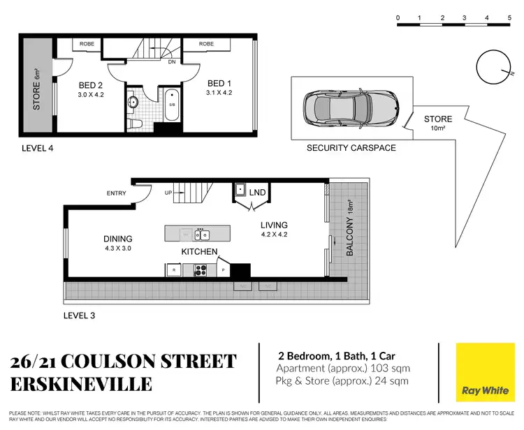 Floorplan of Homely apartment listing, 26/21 Coulson Street, Erskineville NSW 2043