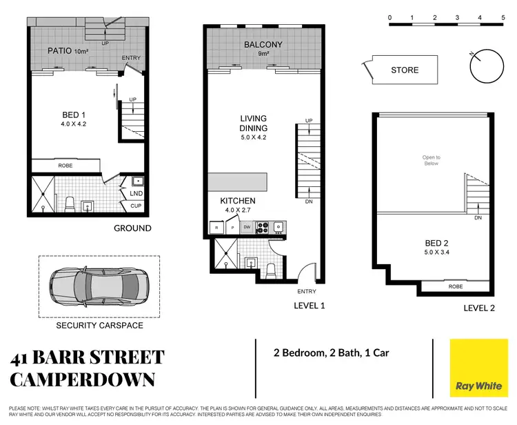 Floorplan of Homely townhouse listing, 41 Barr Street, Camperdown NSW 2050