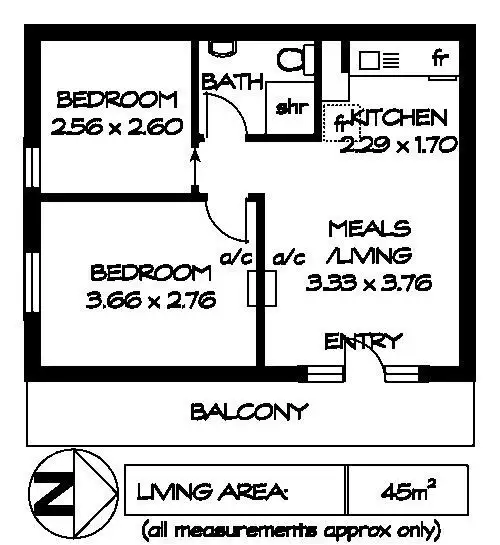 Floorplan of Homely apartment listing, 11/14-16 Crozier Road, Victor Harbor SA 5211