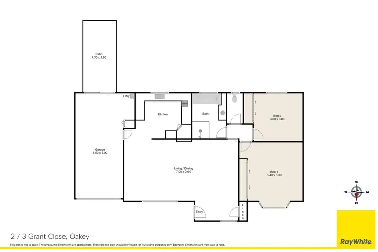 Floorplan of Homely house listing, 2/3 Grant Close, Oakey QLD 4401