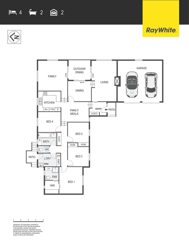 Floorplan of Homely house listing, 17 Wray Place, Gowrie ACT 2904