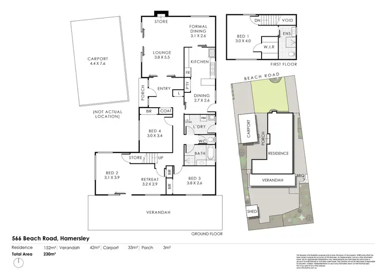 Floorplan of Homely house listing, 566 Beach Road, Hamersley WA 6022
