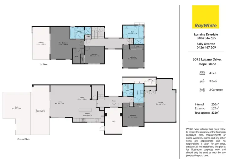 Floorplan of Homely house listing, 6095 Lugano Drive, Hope Island QLD 4212