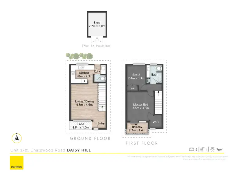 Floorplan of Homely townhouse listing, 2/21 Chatswood Road, Daisy Hill QLD 4127