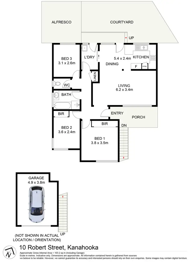Floorplan of Homely house listing, 10 Robert Street, Kanahooka NSW 2530