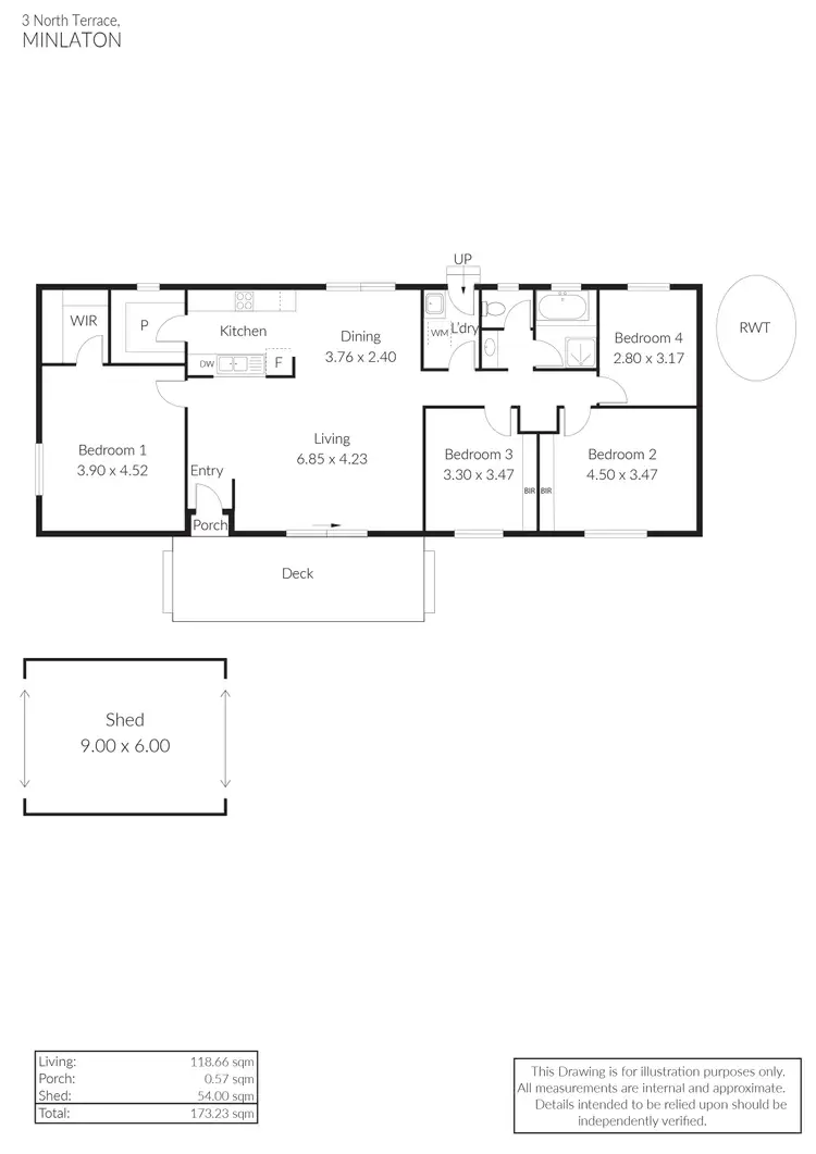 Floorplan of Homely house listing, 3 North Terrace, Minlaton SA 5575
