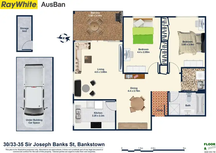 Floorplan of Homely apartment listing, 30/33-35 Sir Joseph Banks, Bankstown NSW 2200