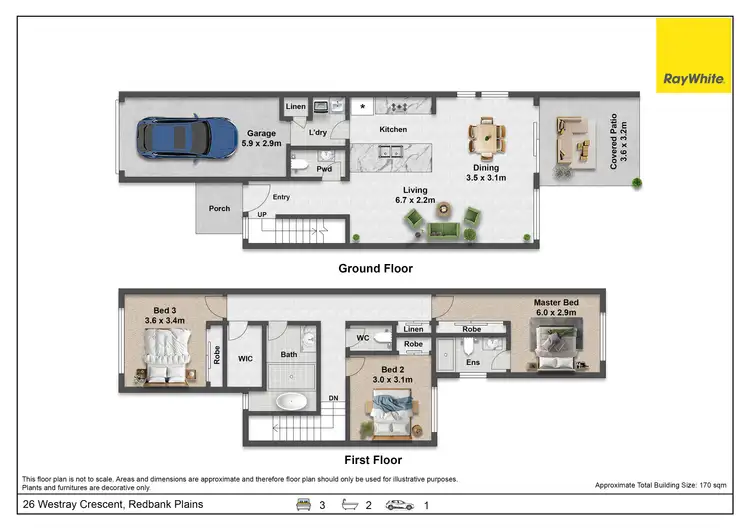Floorplan of Homely house listing, 26 Westray Crescent, Redbank Plains QLD 4301