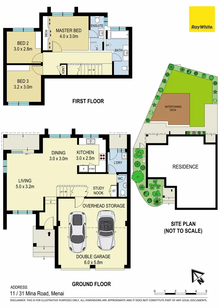 Floorplan of Homely townhouse listing, 11/31 Mina Road, Menai NSW 2234