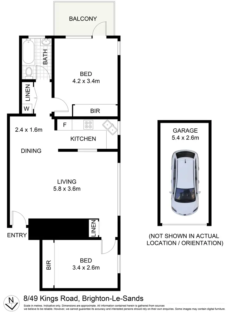 Floorplan of Homely unit listing, 8/49 Kings Road, Brighton-Le-Sands NSW 2216