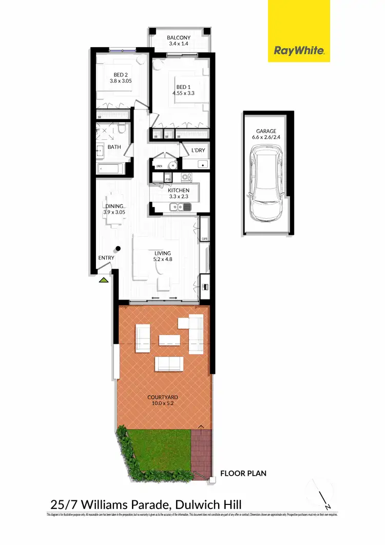 Floorplan of Homely unit listing, 25/7 Williams Parade, Dulwich Hill NSW 2203