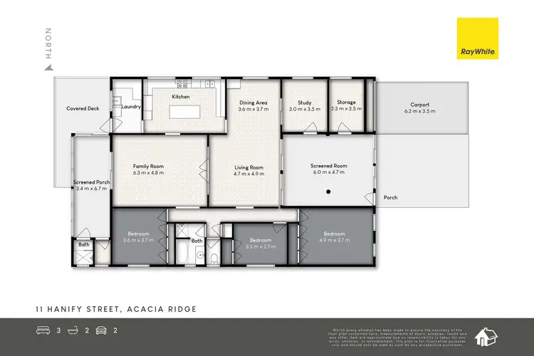 Floorplan of Homely house listing, 11 Hanify Street, Acacia Ridge QLD 4110
