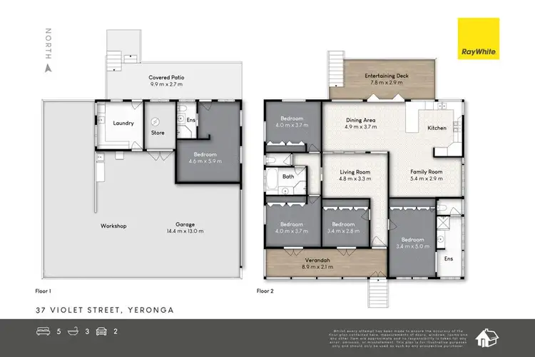 Floorplan of Homely house listing, 37 Violet Street, Yeronga QLD 4104
