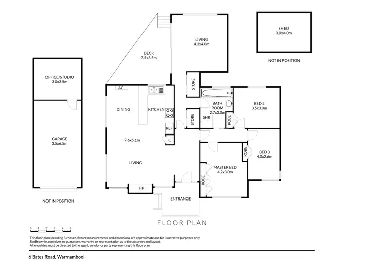 Floorplan of Homely house listing, 6 Bates Road, Warrnambool VIC 3280