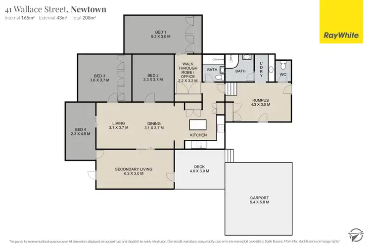 Floorplan of Homely house listing, 41 Wallace Street, Newtown QLD 4350
