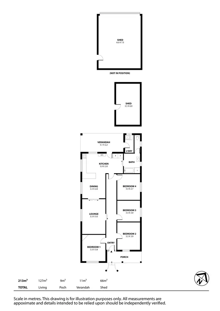 Floorplan of Homely house listing, 25 Fussell Place, Alberton SA 5014