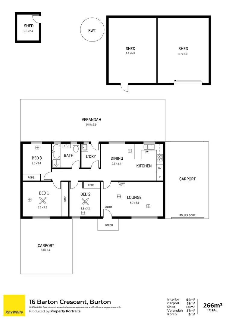 Floorplan of Homely house listing, 16 Barton Crescent, Burton SA 5110