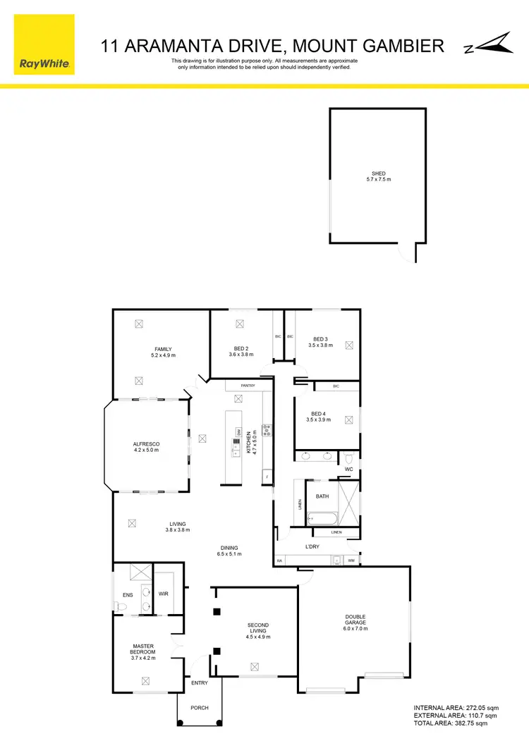 Floorplan of Homely other listing, 11 Aramanta Drive, Mount Gambier SA 5290