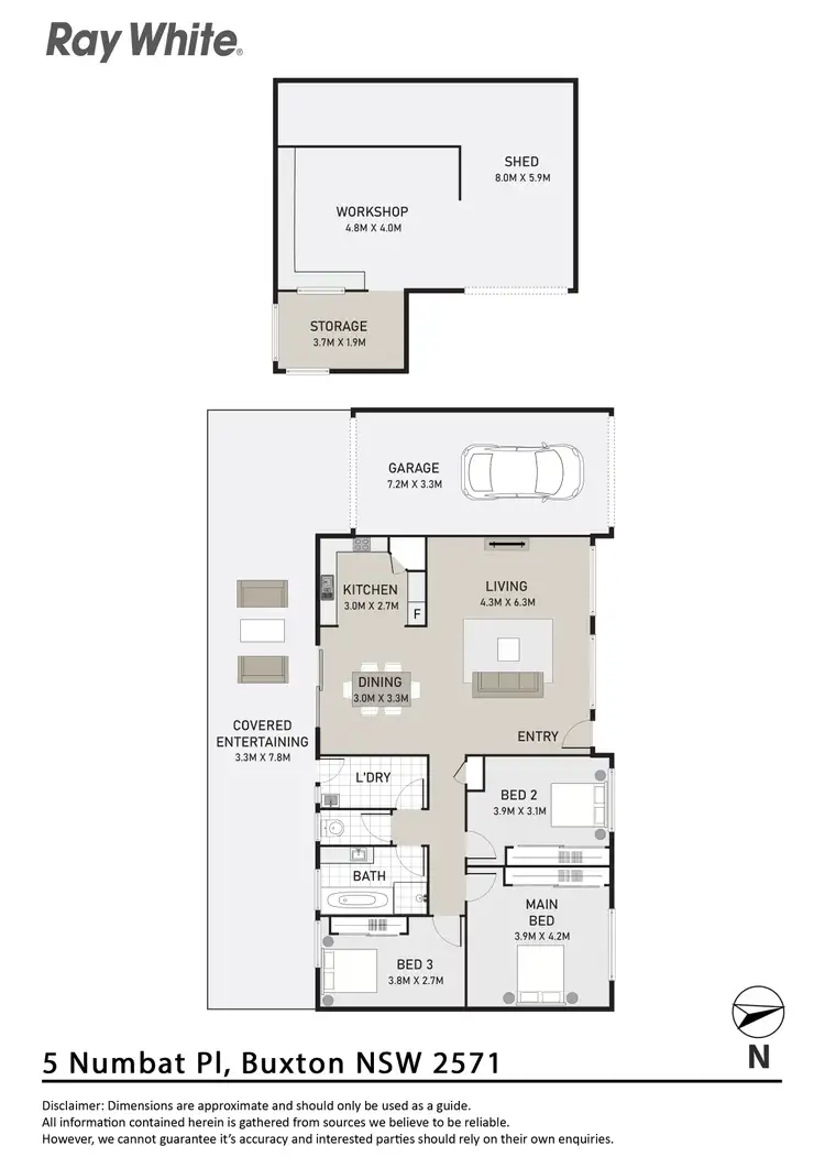 Floorplan of Homely house listing, 5 Numbat Place, Buxton NSW 2571