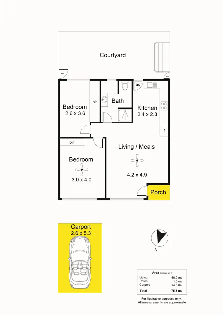 Floorplan of Homely unit listing, 3/6 Adelaide Terrace, Edwardstown SA 5039