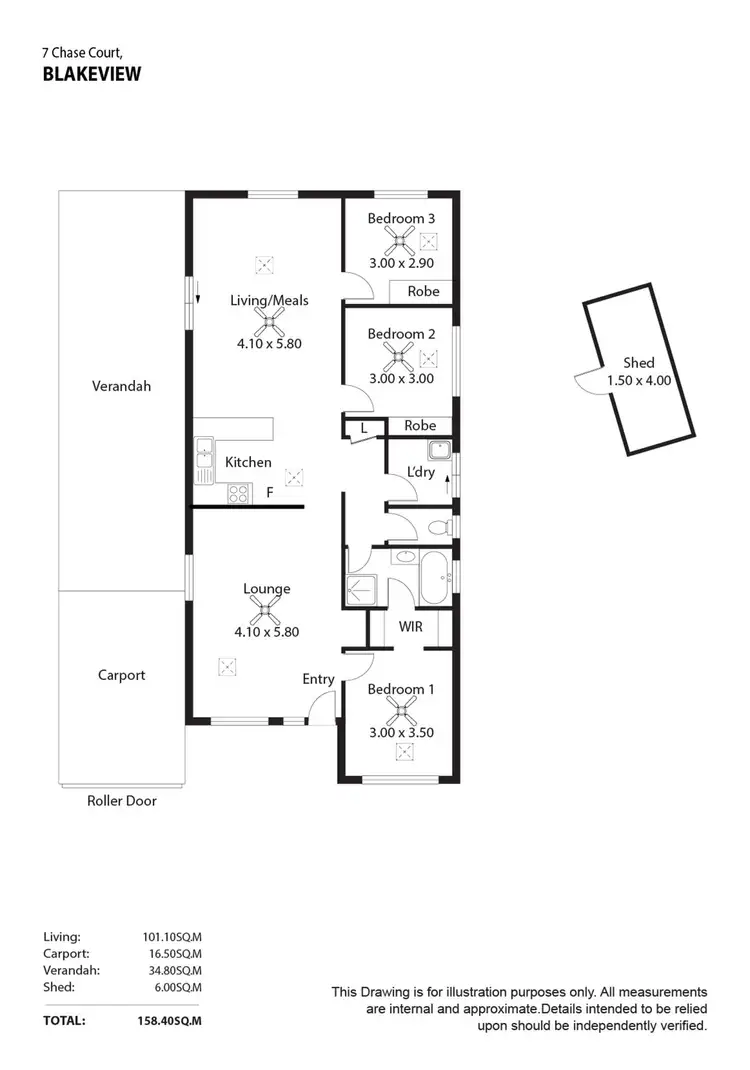 Floorplan of Homely house listing, 7 Chase Court, Blakeview SA 5114