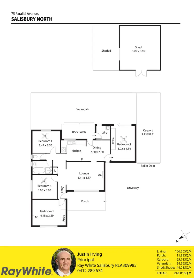 Floorplan of Homely house listing, 75 Parallel Avenue, Salisbury North SA 5108