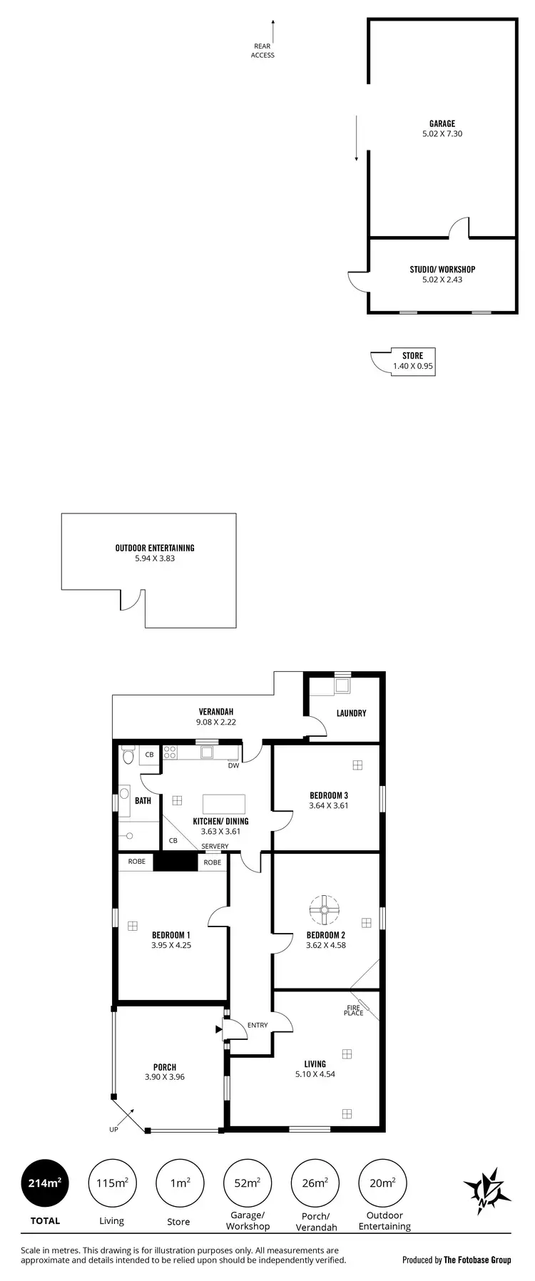 Floorplan of Homely house listing, 26 South Terrace, Strathalbyn SA 5255