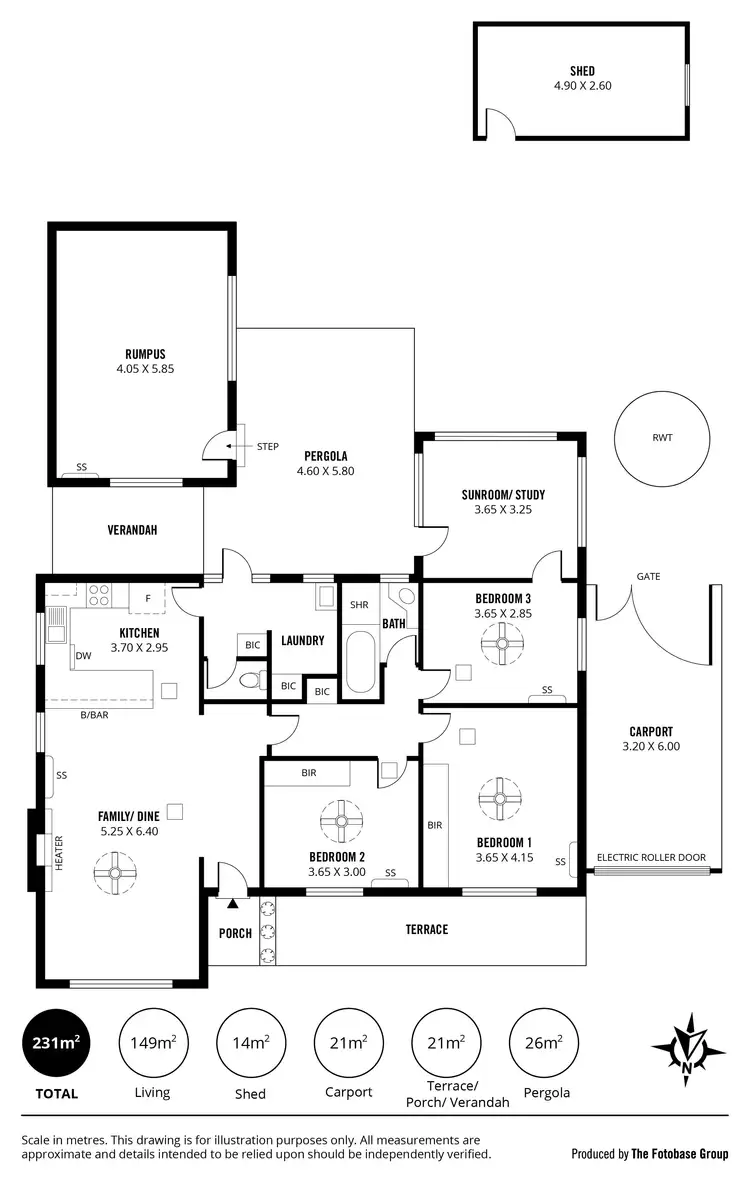 Floorplan of Homely house listing, 1 Alfrina Street, Kidman Park SA 5025