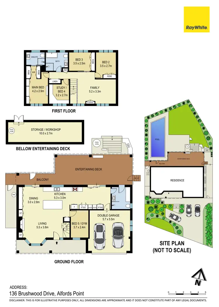 Floorplan of Homely house listing, 136 Brushwood Drive, Alfords Point NSW 2234