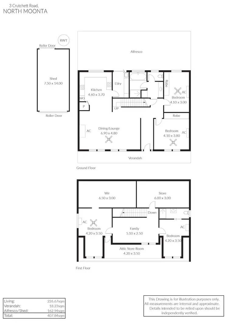 Floorplan of Homely house listing, 3 Crutchett Road, Moonta SA 5558