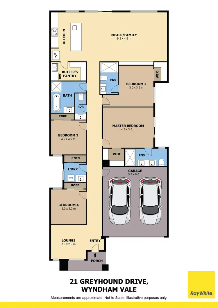 Floorplan of Homely house listing, 21 Greyhound Drive, Wyndham Vale VIC 3024