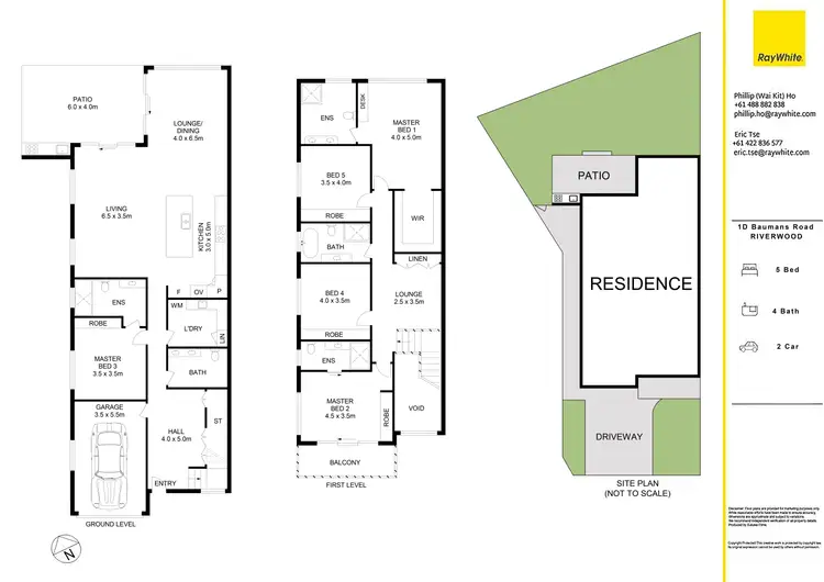 Floorplan of Homely semi-detached listing, 1D Baumans Road, Riverwood NSW 2210