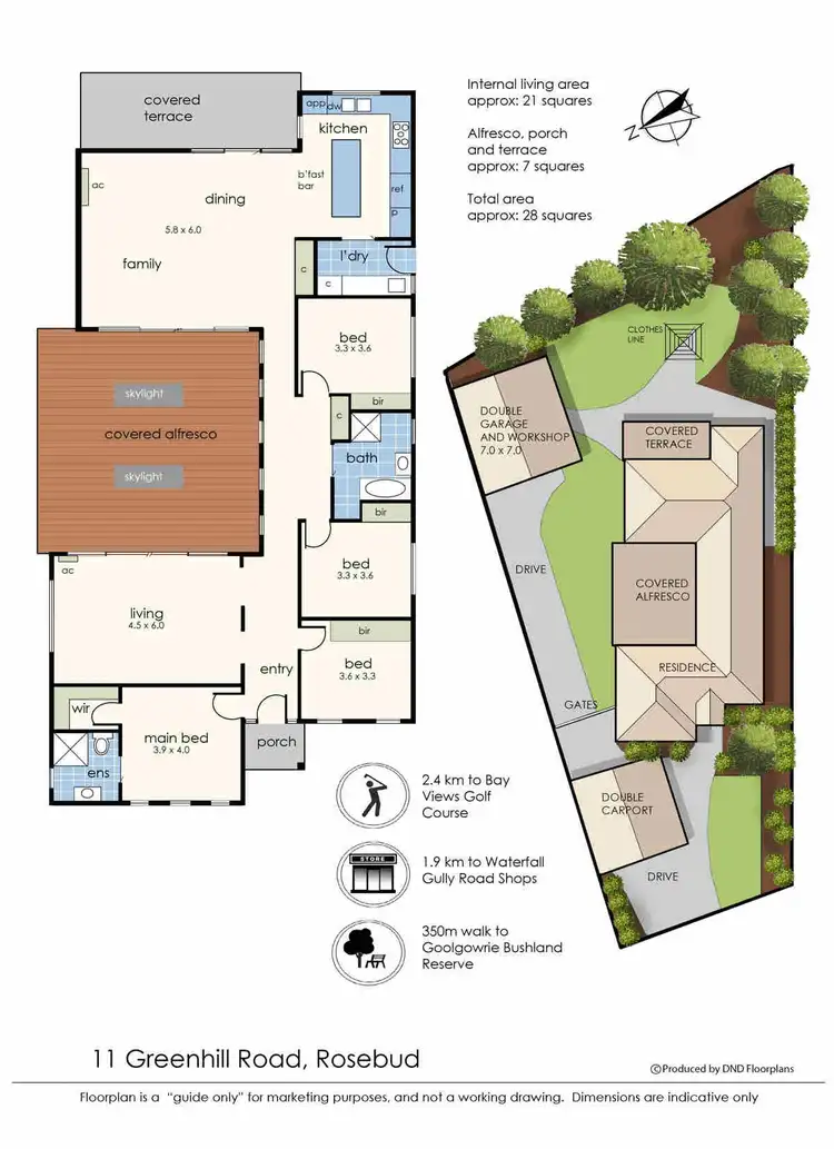 Floorplan of Homely house listing, 11 Greenhill Road, Rosebud VIC 3939